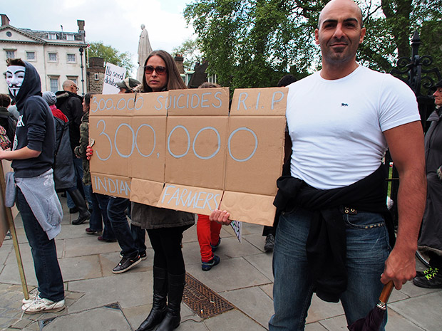 Photos from the March Against Monsanto protest, Parliament Square, London, Saturday 25th May