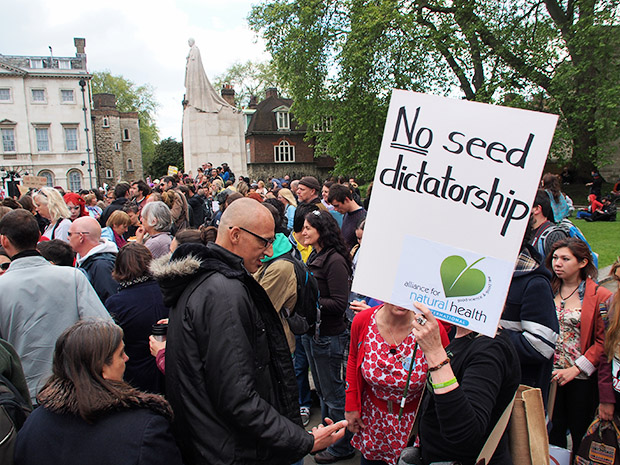 Photos from the March Against Monsanto protest, Parliament Square, London, Saturday 25th May