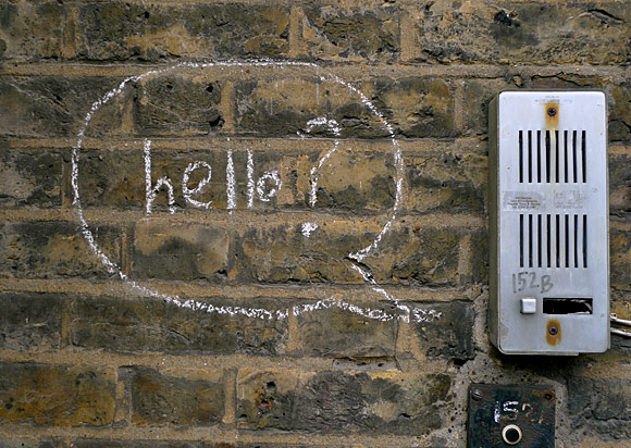 Street signs and graffiti, London July 2010