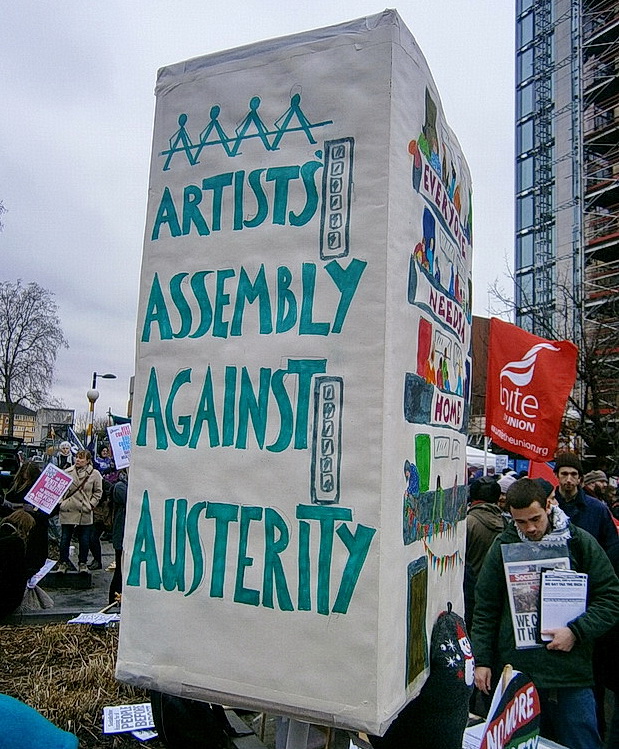 March For Homes protest over the London housing crisis, central London, 31st, January 2015