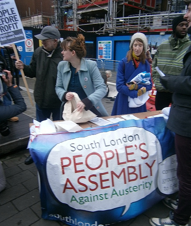 March For Homes protest over the London housing crisis, central London, 31st, January 2015