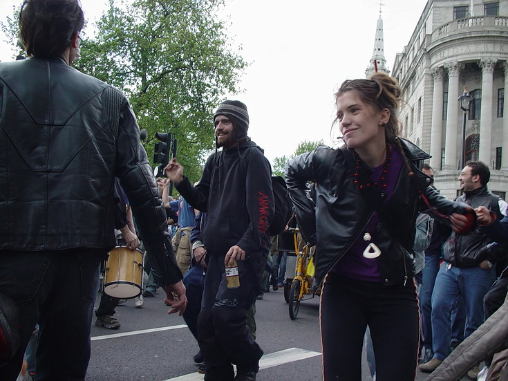 In photos: Mayday march and protests in central London, May 2003