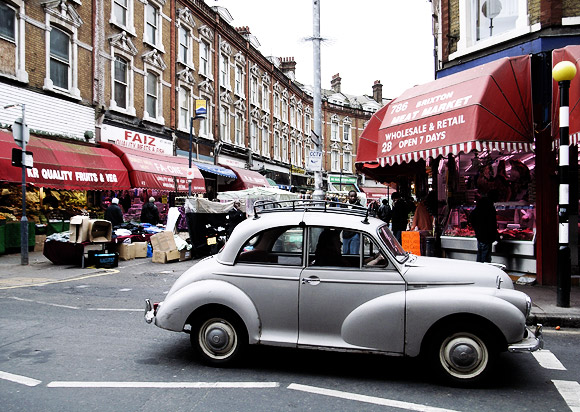 Brixton pic of the day: a Morris Minor by Electric Avenue