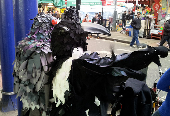 A murder of crows on Atlantic Road, Brixton