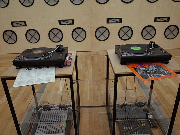 Sound as a weapon: ad hoc DJs make the noise at Mute at the National Museum of Wales, September 2015