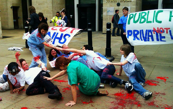 NHS Direct Action at Charing Cross - photos