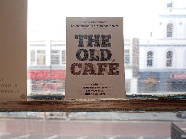 The Old cafe in the formers Foyles building in Charing Cross Road, London, set to be booted out this Monday, 4th May
