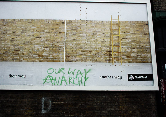 'Our Way Anarchy' - Quality Brixton archive graffiti