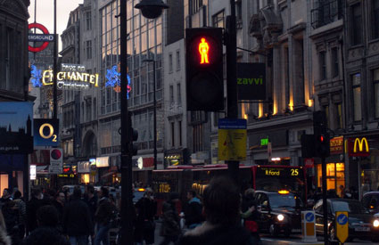 London Oxford Street lights