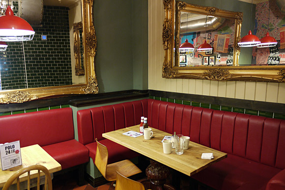 Polo 24 hour cafe, Liverpool Street, London