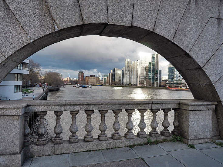 In photos: a winter's walk along the River Thames in Central London, Feb 2024