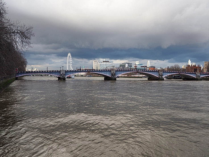 In photos: a winter's walk along the River Thames in Central London, Feb 2024