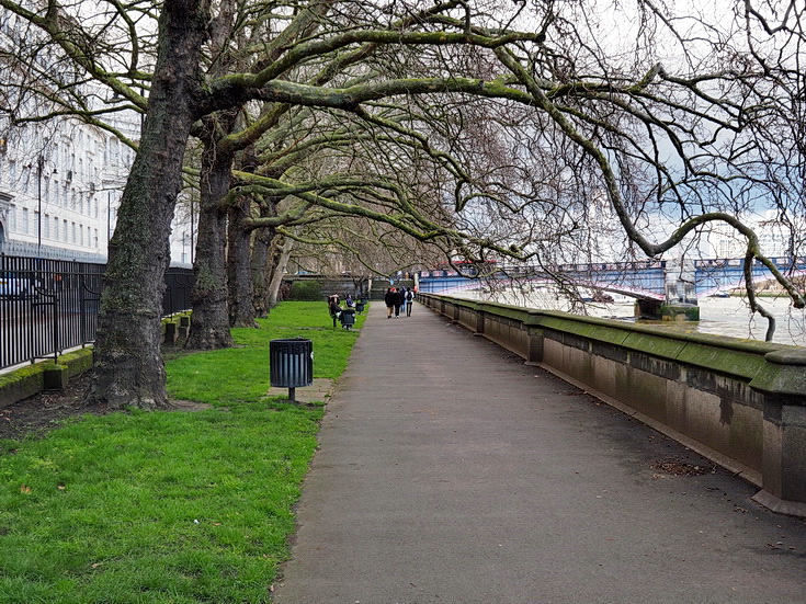 In photos: a winter's walk along the River Thames in Central London, Feb 2024