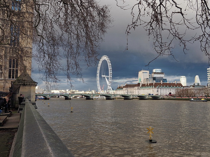 In photos: a winter's walk along the River Thames in Central London, Feb 2024