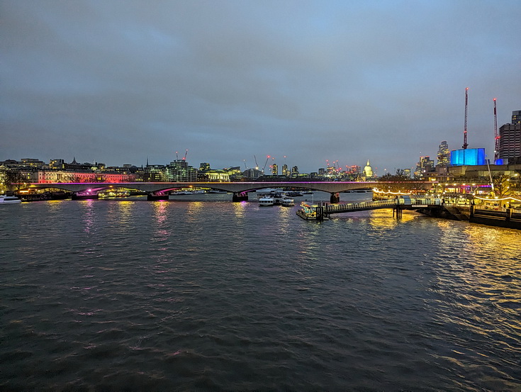 In photos: a winter's walk along the River Thames in Central London, Feb 2024