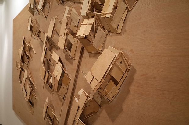 Stairs by Tadashi Kawamata, Annely Juda Fine Art, Mayfair, London, March 2015