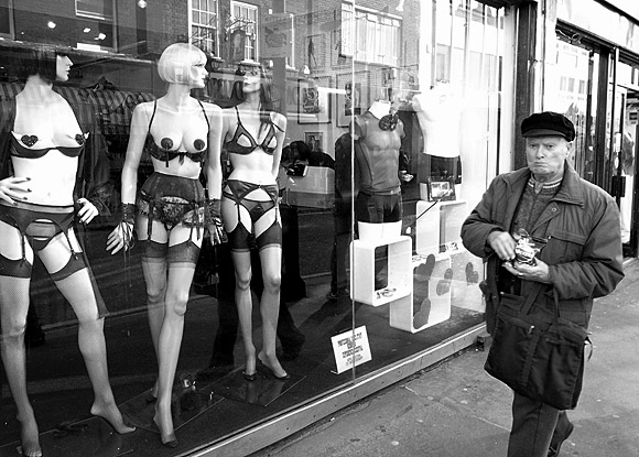Photo of the day: Stockings and crisps, Soho