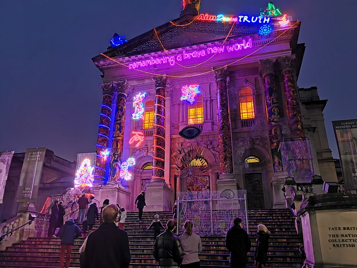 The incredible Tate Britain light installation celebrating Diwali - in photos