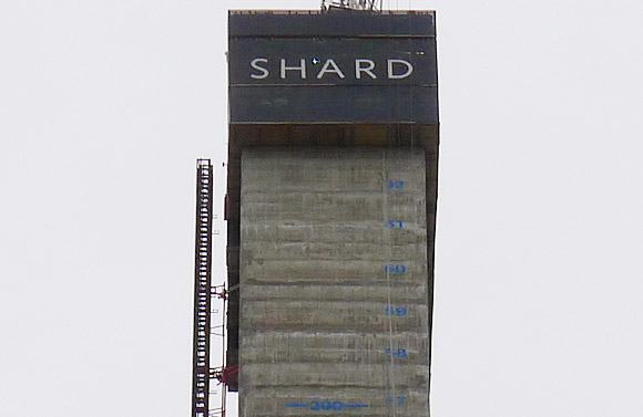 The London Shard at London Bridge, London SE1 shoots up...
