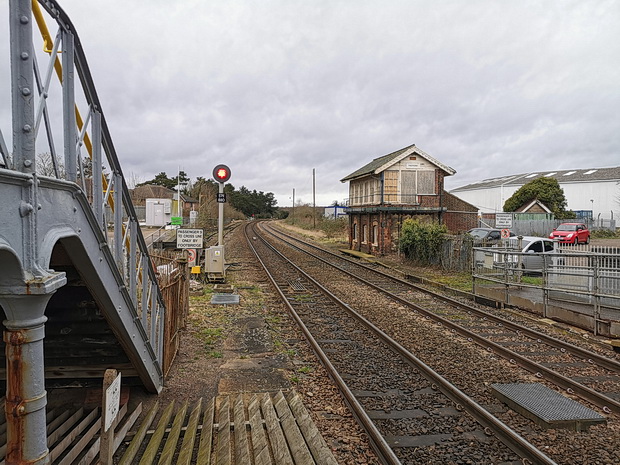 In photos: an unexpected stop at Thetford railway station, as storm-felled trees blocked the route 