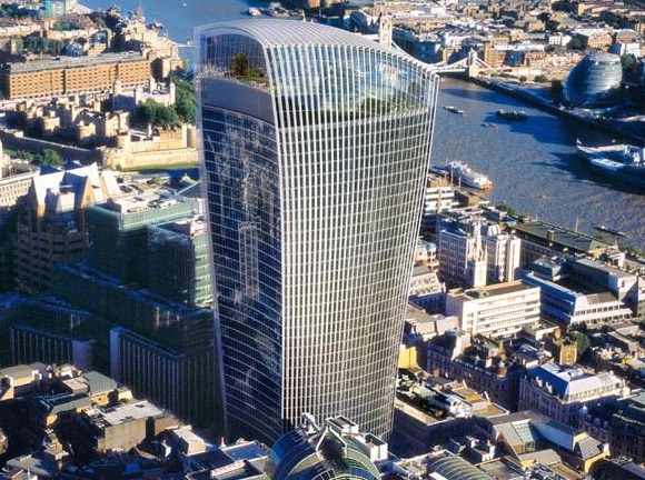 The London Walkie Talkie, Fenchurch St crackles into life