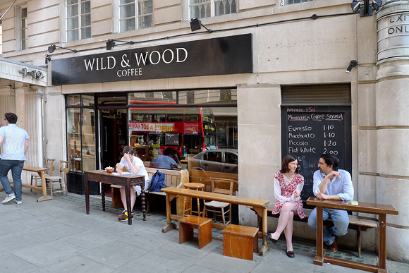Wild and Wood coffee,  New Oxford Street WC1
