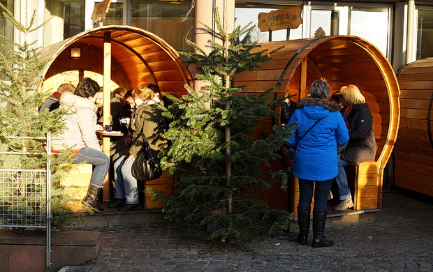 A Big Bavarian Christmas Market: December in Aschaffenburg, Germany, December 2016