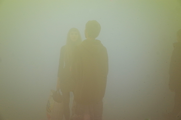 Walking through the swirling mists of Ann Veronica Janssens's yellowbluepink at the Wellcome Collection, London, October 2015