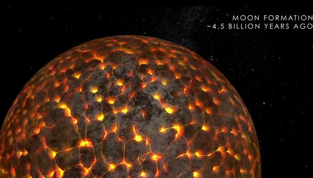 Funky NASA animation shows off the evolution of the Moon 