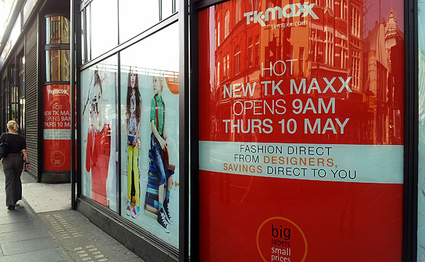 TK Maxx opening up in Brixton at 9am on 10th May 2012 
