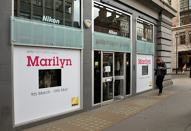 Marilyn Monroe at the Getty Images gallery, Oxford Circus, London 14th April 2012