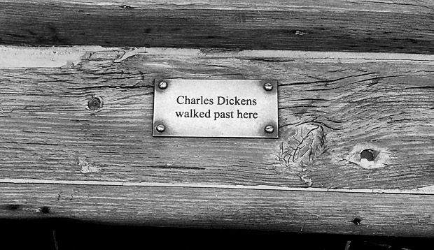 Charles Dickens walked past here