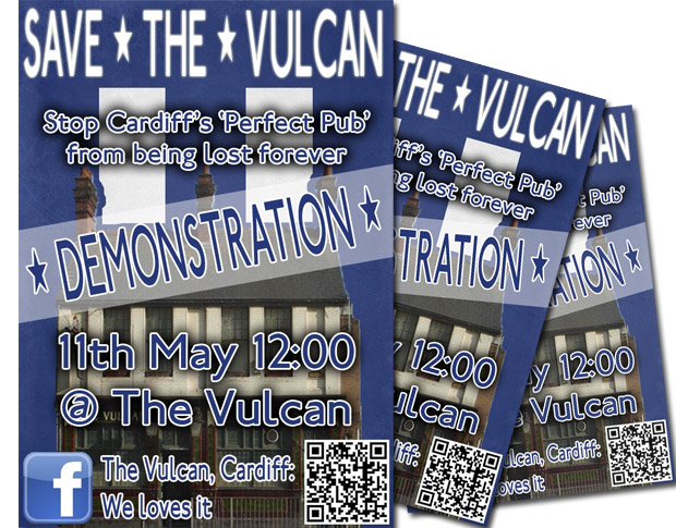 Save the Vulcan Hotel pub in Cardiff - demo on 11th May 2012