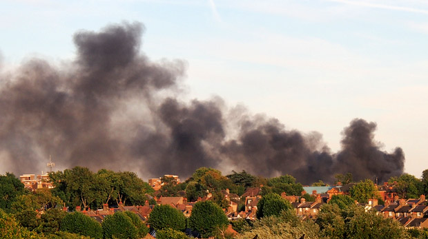 Smoke clouds seen over Brixton as Bessemer Grange Children's Centre blazes