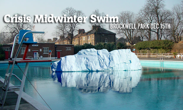 Crisis Midwinter Swim at Brockwell Lido - get involved!