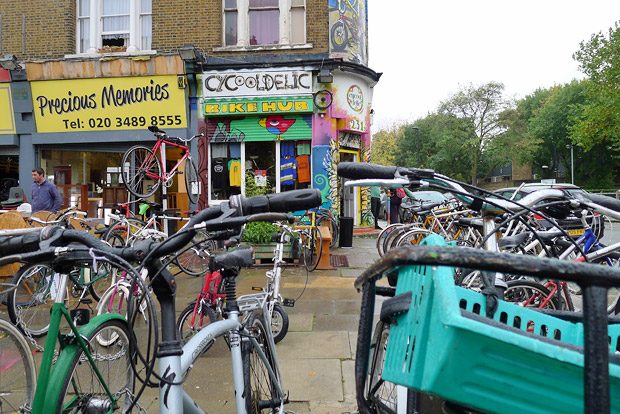 Cycooldelic Cycles, Brixton Road, Brixton - old school bike shop for the cycling cognoscenti 