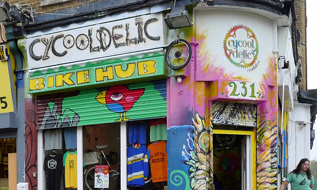 Cycooldelic Cycles, Brixton Road, Brixton - old school bike shop for the cycling cognoscenti