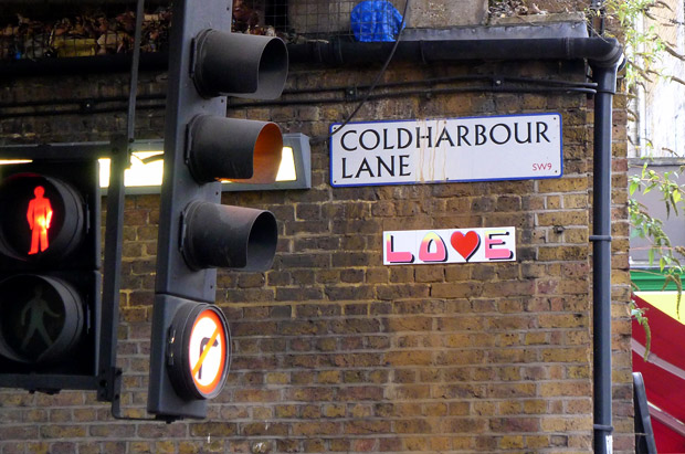 Pic of the day: love on Coldharbour Lane, Brixton