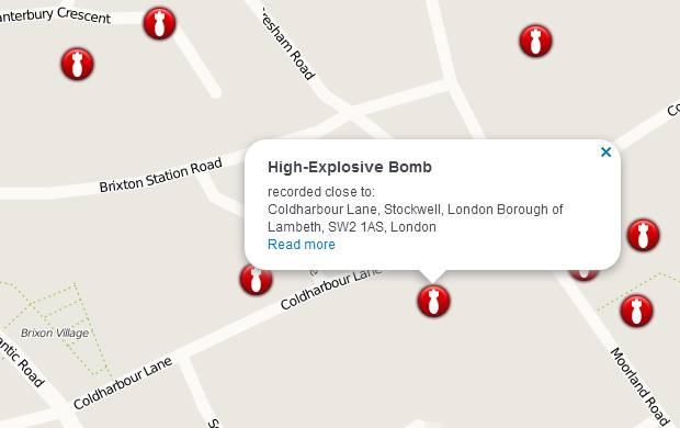 Did your street get bombed in the war? View Brixton WW2 bombsites on this fascinating website