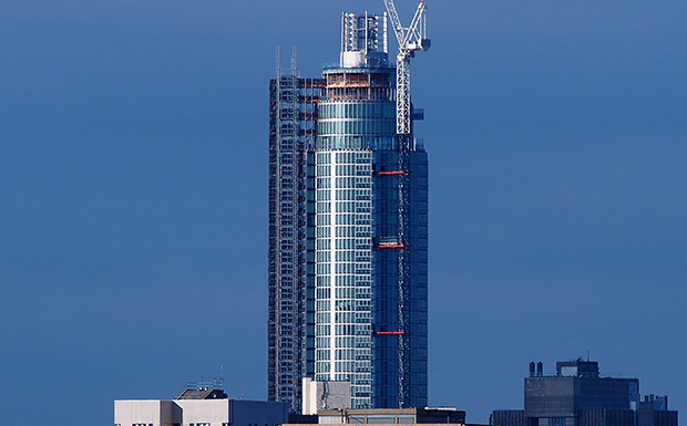 St George Wharf Tower (the Vauxhall Tower) in south London nears completion