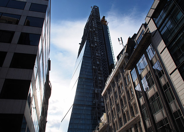 Photos: London's Cheesegrater skyscraper topped out and due to open next year