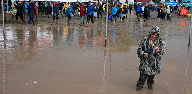 Glastonbury Festival mud fests