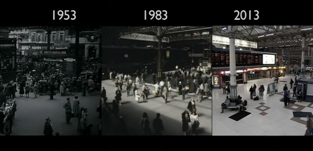 Fabulous rail footage: London to Brighton train ride,1953-2013