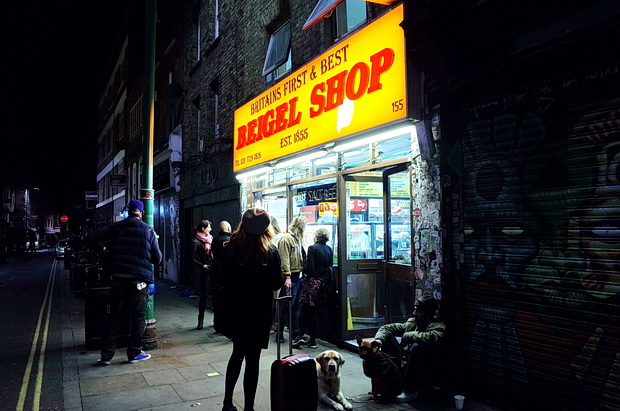 The late night beigel stores of Brick Lane, east London