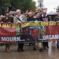 London Mayday march commemorates Tony Benn and Bob Crow