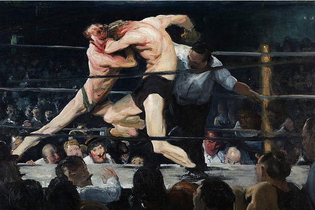A visit to the National Gallery and a first look at George Bellows' wonderful 'Men Of The Docks'