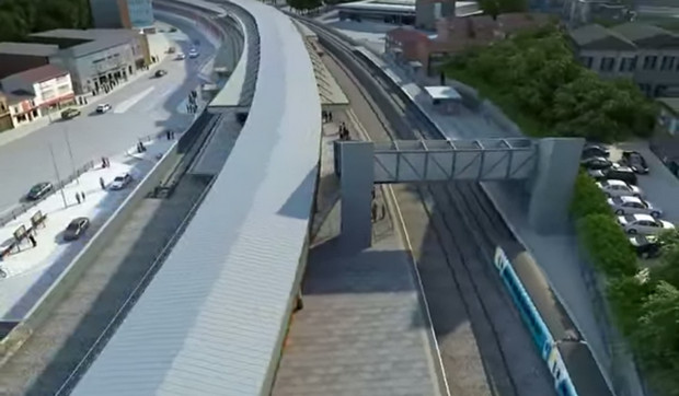 Swishy animation shows off Network Rail's plans for Pontypridd station