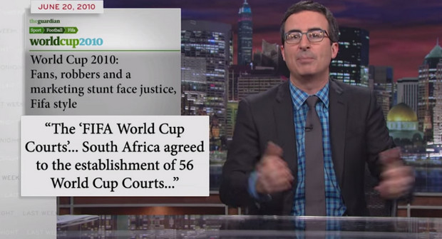 FIFA and the World Cup is torn to shreds by John Oliver on American TV