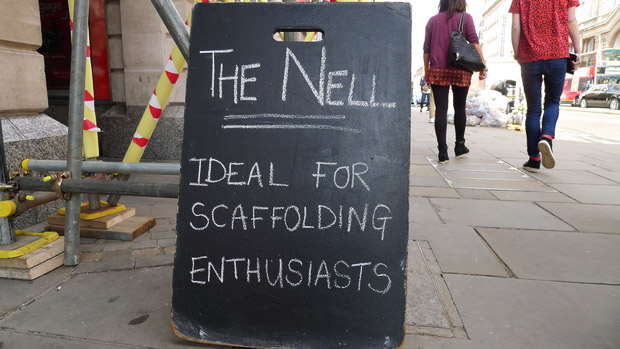 Nell Gwynne pub, Strand, London - ideal for scaffolding enthusiasts 