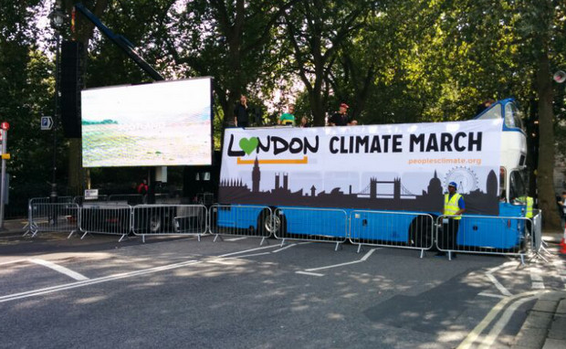 Photos of the People's Climate Change march, London, Sun 21st Sept 2014